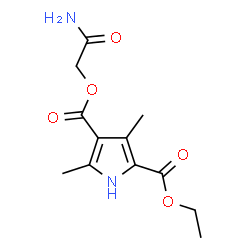 1H-Pyrrole-2,4-dicarboxylicacid,3,5-dimethyl-,4-(2-amino-2-oxoethyl)2-ethylester(9CI) structure