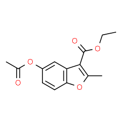 ethyl 5-acetoxy-2-methylbenzofuran-3-carboxylate structure