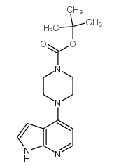 tert-Butyl 4-(1H-pyrrolo[2,3-b]pyridin-4-yl)piperazine-1-carboxylate Structure