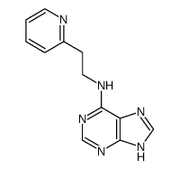 (7(9)H-purin-6-yl)-(2-pyridin-2-yl-ethyl)-amine结构式