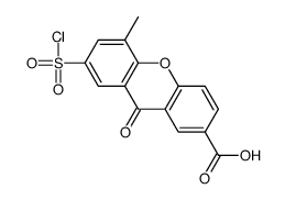 7-chlorosulfonyl-5-methyl-9-oxoxanthene-2-carboxylic acid结构式