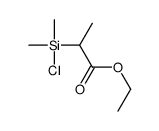 ethyl 2-[chloro(dimethyl)silyl]propanoate Structure