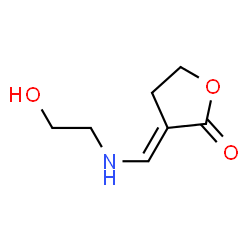 2(3H)-Furanone, dihydro-3-[[(2-hydroxyethyl)amino]methylene]-, (3E)- (9CI)结构式