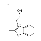 2-(2-methyl-1,3-benzothiazol-3-ium-3-yl)ethanol,iodide Structure