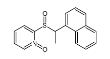 2-(1-naphthalen-1-ylethylsulfinyl)-1-oxidopyridin-1-ium Structure