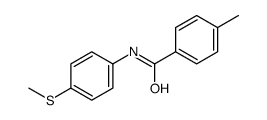 Benzamide, 4-methyl-N-[4-(methylthio)phenyl]- (9CI)结构式