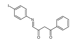 4-(4-iodophenyl)imino-1-phenylbutane-1,3-dione Structure