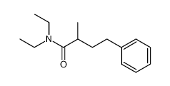 N,N-diethyl-2-methyl-4-phenylbutylamide Structure