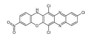 6,10,13-trichloro-3-nitro-14H-quinoxalino[2,3-b]phenoxazine Structure