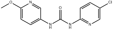 N-(5-chloro-2-pyridyl)-N'-(6-methoxy-3-pyridyl)urea结构式