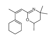 2-(2-cyclohex-1-enyl-propenyl)-4,4,6-trimethyl-5,6-dihydro-4H-[1,3]oxazine Structure