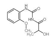 Propanamide,2-hydroxy-N-[[(2-methoxyphenyl)amino]carbonyl]-结构式