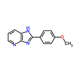 2-(4-Methoxyphenyl)-1H-imidazo[4,5-b]pyridine结构式