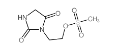 3-(2-methylsulfonyloxyethyl)imidazolidine-2,4-dione Structure