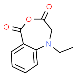 4,1-Benzoxazepine-3,5-dione,1-ethyl-1,2-dihydro-(9CI) structure