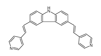 3,6-bis(2-pyridin-4-ylethenyl)-9H-carbazole Structure