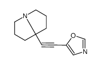 5-[2-(1,2,3,5,6,7-hexahydropyrrolizin-8-yl)ethynyl]-1,3-oxazole Structure