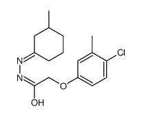 2-(4-chloro-3-methylphenoxy)-N-[(3-methylcyclohexylidene)amino]acetamide Structure