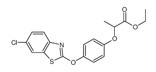 ethyl 2-[4-[(6-chlorobenzothiazol-2-yl)oxy]phenoxy]propionate structure