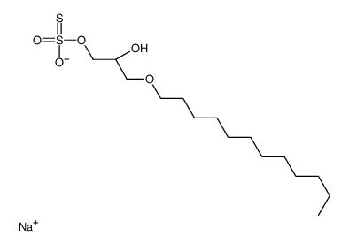 SODIUM LAURYLGLYCERYLETHERSULPHONATE结构式