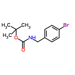 4-溴苄基氨基甲酸叔丁酯结构式