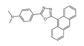 4-(5-anthracen-9-yl-1,3,4-oxadiazol-2-yl)-N,N-dimethylaniline Structure