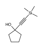 1-[2-(Trimethylsilyl)ethynyl]cyclopentan-1-ol structure