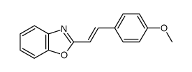 (E)-2-[2-(4-methoxyphenyl)ethenyl]benzoxazole structure