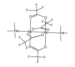 bis(trimethylphosphine)tetrakis(trifluoroacetato)dimolybdenum(II) Structure