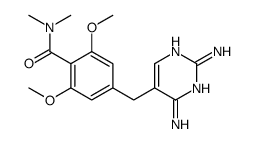 4-[(2,4-diaminopyrimidin-5-yl)methyl]-2,6-dimethoxy-N,N-dimethylbenzamide结构式