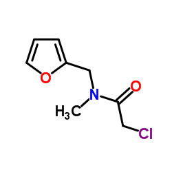 2-Chloro-N-(2-furylmethyl)-N-methylacetamide结构式