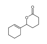 6-cyclohex-1-enyl-tetrahydro-pyran-2-one结构式