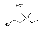 ethyl-(2-hydroxy-ethyl)-dimethyl-ammonium; hydroxide结构式