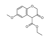 ethyl 6-methoxy-3-oxochromane-4-carboxylate Structure