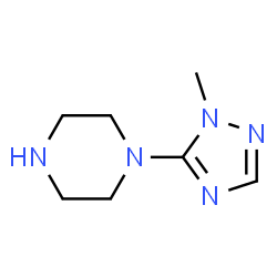 Piperazine, 1-(1-methyl-1H-1,2,4-triazol-5-yl)- (9CI) structure