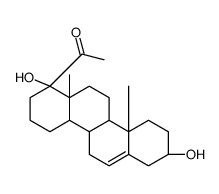 3β,17a-dihydroxy-D-homopregn-5-en-20-one structure