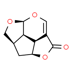 2H,5H-1,4,7-Trioxacyclopent[jkl]-as-indacen-5-one,2a,3,3a,7a,7b,7c-hexahydro-,(2aR,3aS,7aS,7bR,7cS)-(9CI) Structure