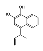 4-(but-3-en-2-yl)naphthalene-1,2-diol Structure