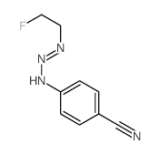 4-(2-(2-fluoroethylimino)hydrazinyl)benzonitrile structure