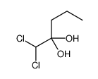 1,1-dichloropentane-2,2-diol Structure