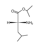 (R)-2-Amino-4-methyl-pentanoic acid isopropyl ester结构式