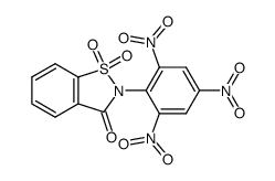 2-(2,4,6-trinitrophenyl)benzo[d]isothiazol-3(2H)-one 1,1-dioxide结构式