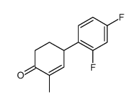 2-Cyclohexen-1-one,4-(2,4-difluorophenyl)-2-methyl-(9CI) Structure