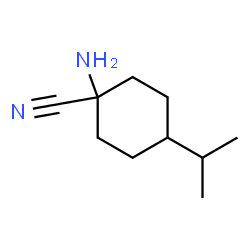 Cyclohexanecarbonitrile, 1-amino-4-(1-methylethyl)- (9CI) Structure