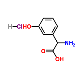 2-Amino-2-(3-hydroxyphenyl)acetic acid hydrochloride Structure