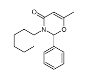 3-cyclohexyl-6-methyl-2-phenyl-2H-1,3-oxazin-4-one Structure