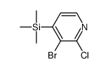 3-bromo-2-chloro-4-trimethylsilanyl-pyridine Structure