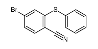 4-bromo-2-phenylsulfanylbenzonitrile结构式