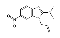 N,N-dimethyl-6-nitro-1-prop-2-enylbenzimidazol-2-amine Structure