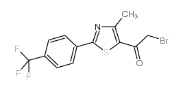 2-BROMO-1-[4-METHYL-2-[4-(TRIFLUOROMETHYL)PHENYL]-1,3-THIAZOL-5-YL]-1-ETHANONE structure